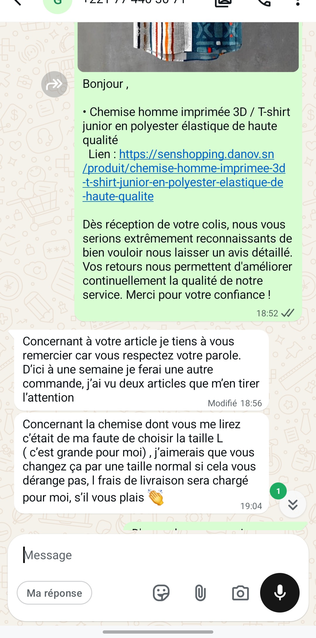 Capture d'écran du témoignage