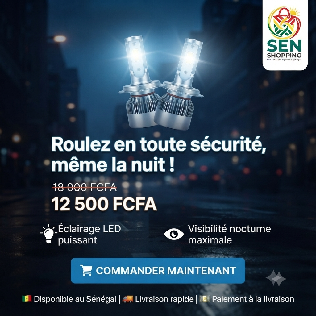 Ampoules LED Phare Automobile – Éclairage Puissant et Haute Visibilité